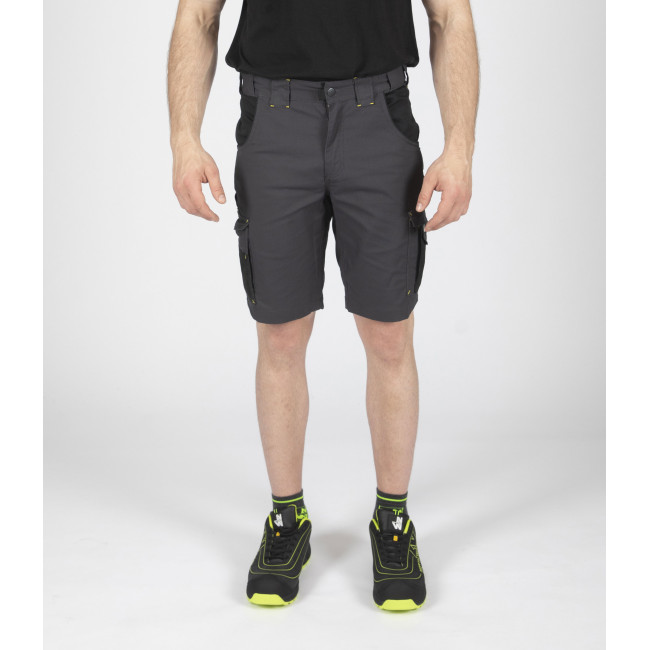 ARBEITS-BERMUDASHORTS HUGUES GRAU / SCHWARZ - NORTH WAYS