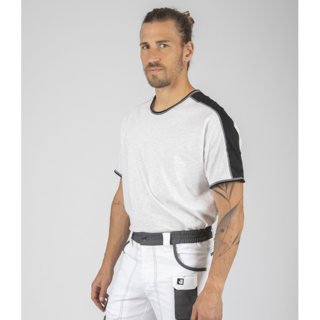 Tee-shirt à manches courtes pour homme Andy blanc chiné - North Ways