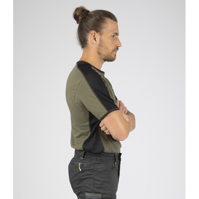 T-shirt z krótkimi rękawami dla mężczyzn Andy khaki - North Ways