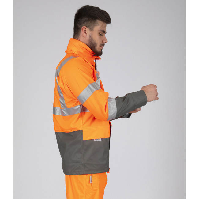 VESTE HV DE TRAVAIL BANDIT ORANGE FLUO - Nine Worths