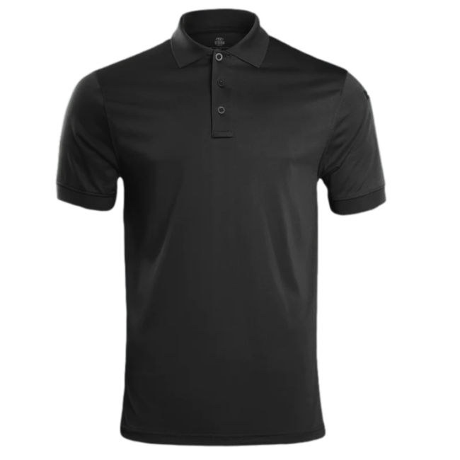 Polo taktyczne STOIRM 100% poliester czarne - Highlander