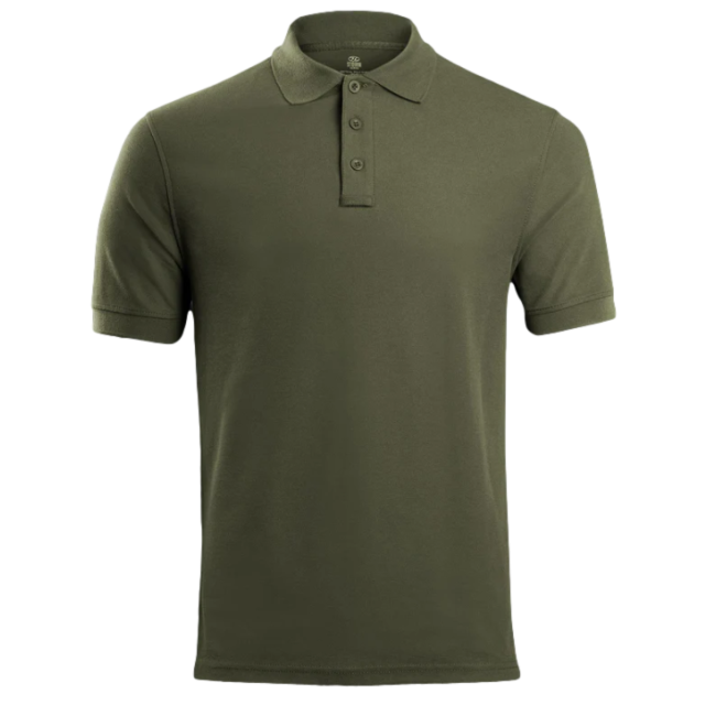 Taktisches Poloshirt STOIRM Polyester-Baumwolle OD-Grün - Highlander