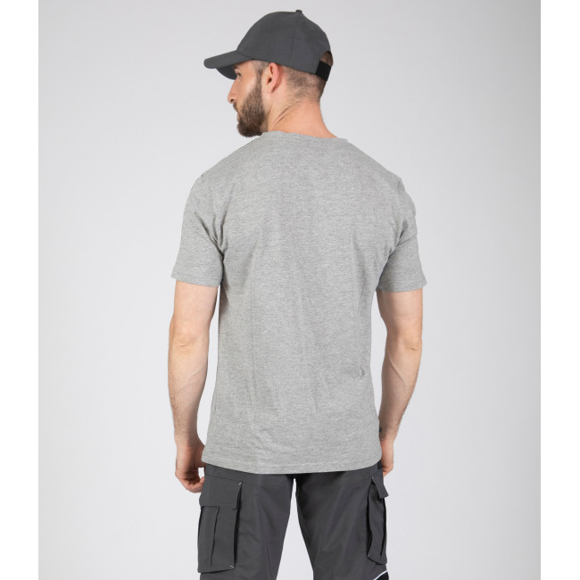 T-shirt de travail à manches courtes Luka gris chiné - Nine Worths by North Ways