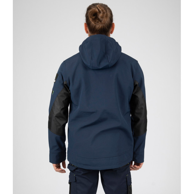 Veste softshell Borel marine et orange fluo - Nine Worths by North Ways