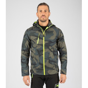 Softshell jas Borel woodland en geel fluo - Nine Worths by North Ways