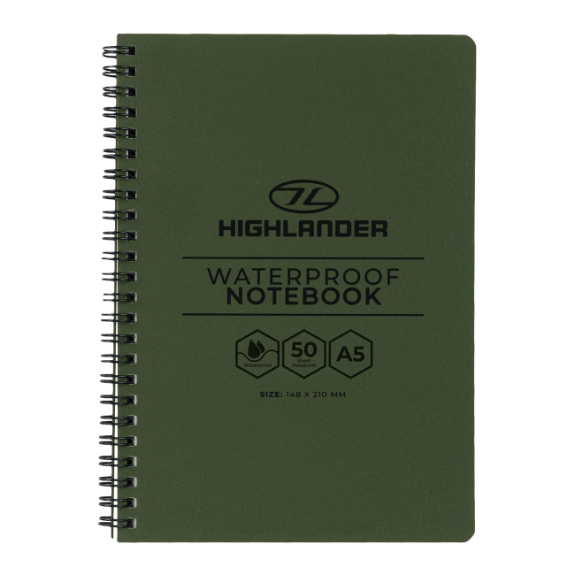 Carnet de notes étanche A5 - Highlander