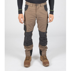 Pantalon de Travail Multipoches ADAM Brun/Anthracite - North Ways