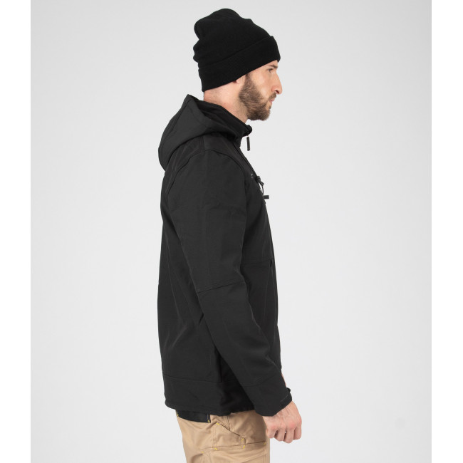 SOFTSHELL JAS FLORES ZWART - North Ways