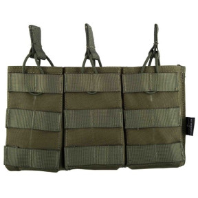 Porte chargeur triple 5.56 Action vert OD - Invader Gear