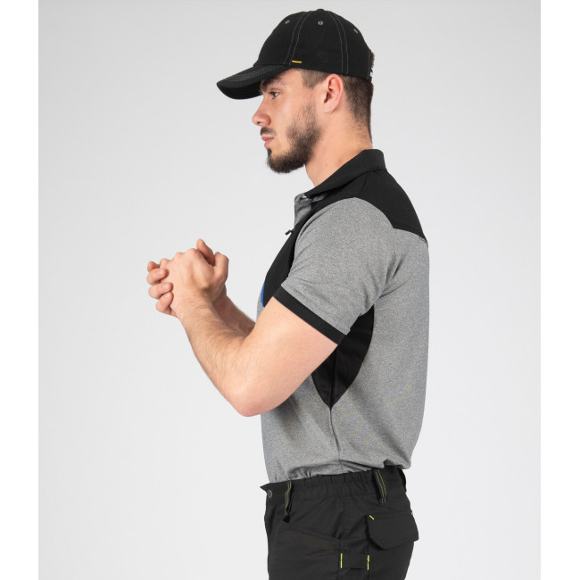 POLO DE TRAVAIL HORTEN NOIR / GRIS CHI - Nine Worths by North Ways
