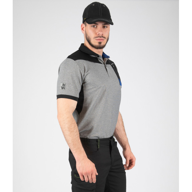 POLO DE TRAVAIL HORTEN NOIR / GRIS CHI - Nine Worths by North Ways