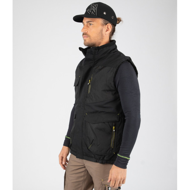 GILET SANS MANCHE ALI NOIR - Nine Worths by North Ways