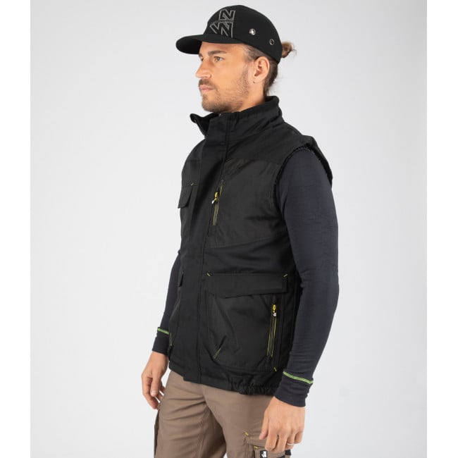 GILET SANS MANCHE ALI NOIR - Nine Worths by North Ways