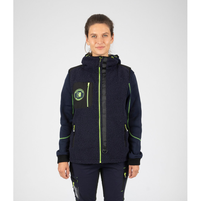 Weste MAYA marineblau/neongelb - Nine Worths by North Ways