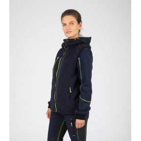 Gilet MAYA marine/jaune fluo - Nine Worths by North Ways