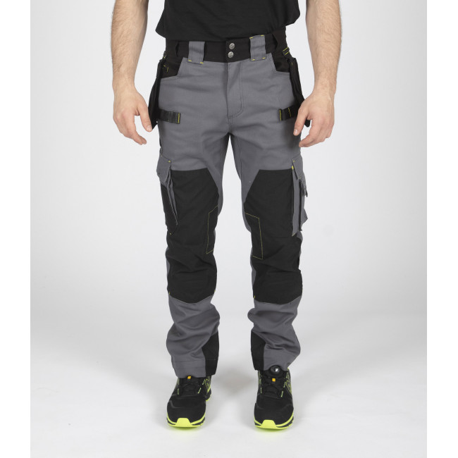 PANTALON DE TRAVAIL HOWARD GRIS ET NOIR - Nine Worths by North Ways