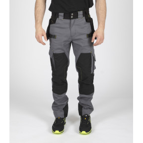 PANTALON DE TRAVAIL HOWARD GRIS ET NOIR - Nine Worths by North Ways