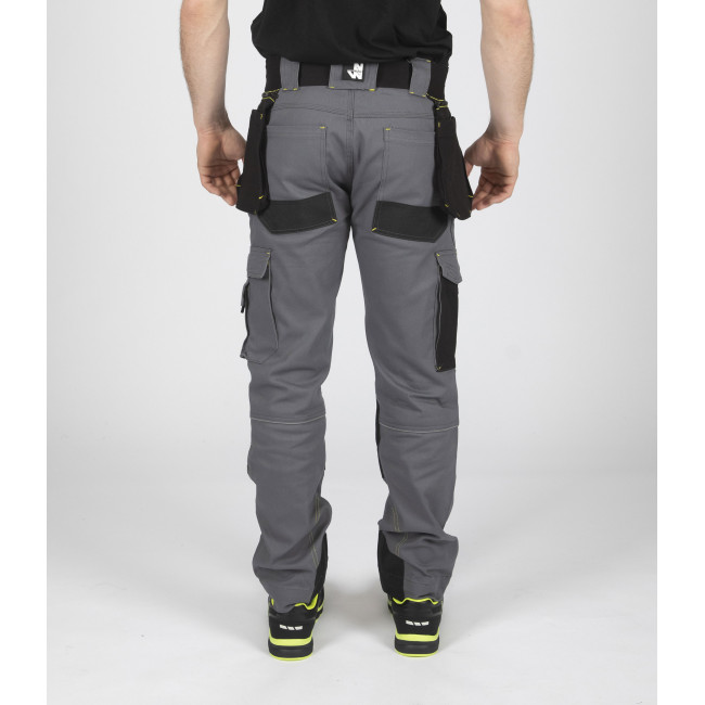 PANTALON DE TRAVAIL HOWARD GRIS ET NOIR - Nine Worths by North Ways