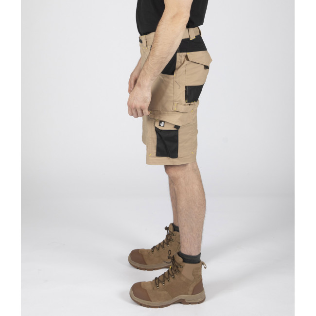 ARBEITSSHORTS HUGUES BEIGE / SCHWARZ - NORTH WAYS