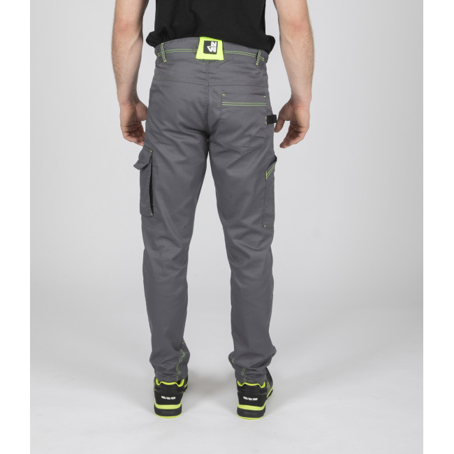 Hose Marlow grau und neongelb - North Ways