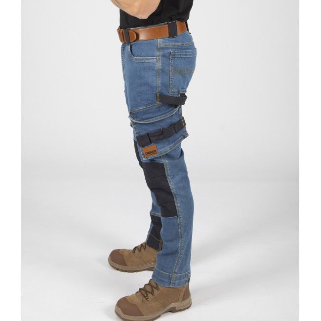 Werkbroek multipocket Neo gewassen blauw - North Ways