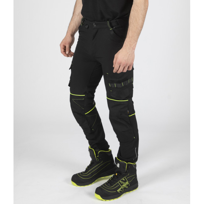 Pantalon de travail SACHA noir/jaune - North Ways