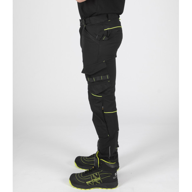 Pantalon de travail SACHA noir/jaune - North Ways