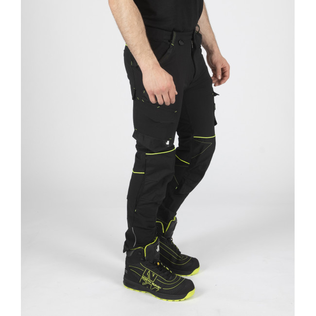 Pantalon de travail SACHA noir/jaune - North Ways