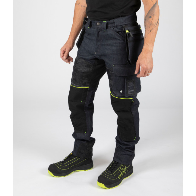 North Ways Salopette De Travail Femme Manea Raw Jean, Bleu, S