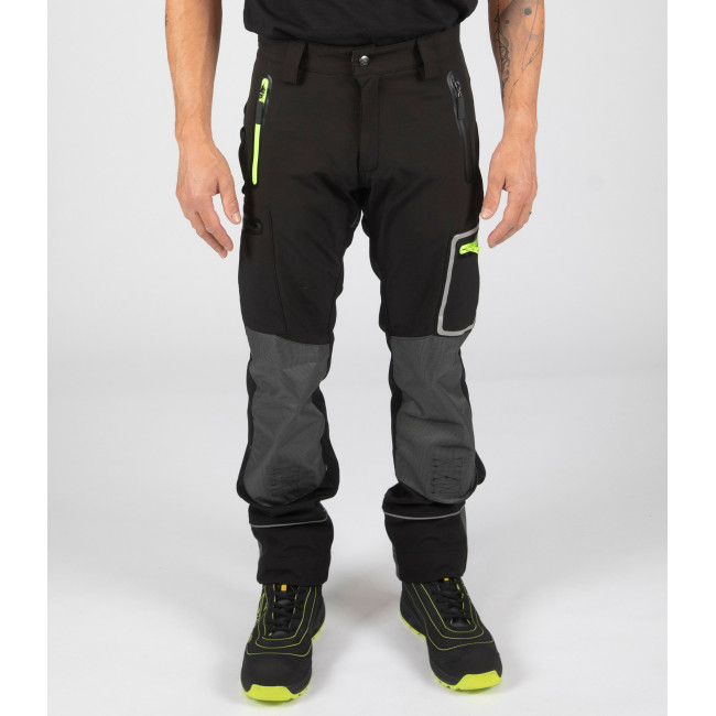 SOFTSHELL BROEK WAPITI ZWART - North Ways
