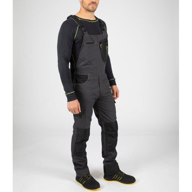 ARBEITSLATZHOZE MIT MULTITASCHEN STAMPE GRAU UND SCHWARZ - North Ways