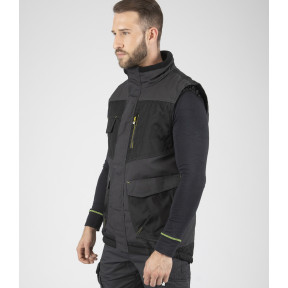 GILET SANS MANCHE ALI GRIS ET NOIR - Nine Worths by North Ways