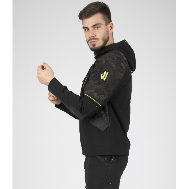Bluza robocza Garcia Czarna i żółta fluo - North Ways
