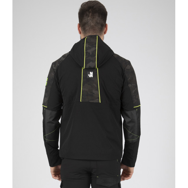 Blouson de travail Garcia Noir et jaune fluo - North Ways