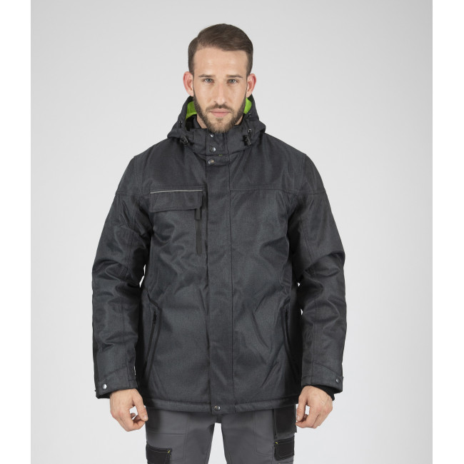 WASSERDICHTE DAUNENJACKE GAROU GRAU MELIERT - Nine Worths by North Ways