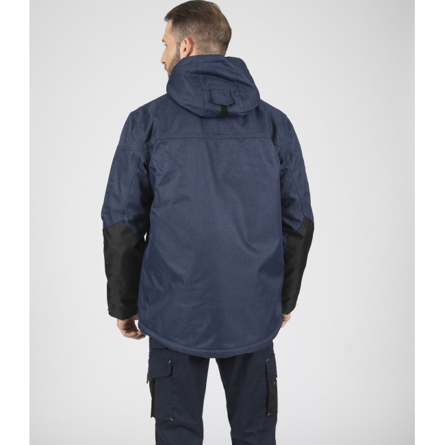 KURTKA PUCHOWA NIEPRZEMAKALNEJ GAROU NAVY - Nine Worths by North Ways