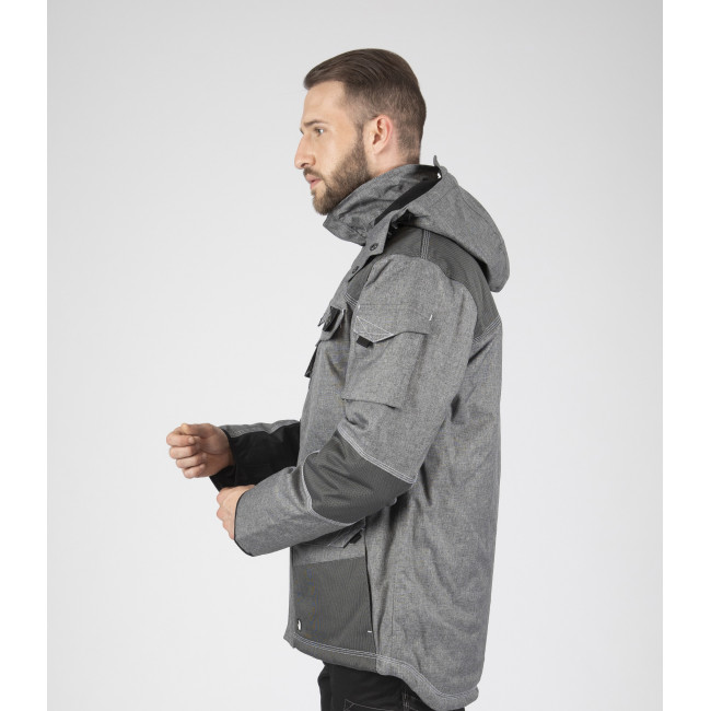 PARKA DE TRAVAIL GUILLAUMET GRIS CHINÉ / NOIR - NORTH WAYS