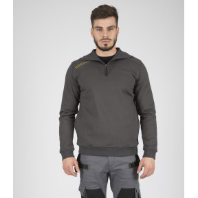 SWETER DZIANINOWY W STYLU BLUZY LARGO SZARY - Nine Worths by North Ways