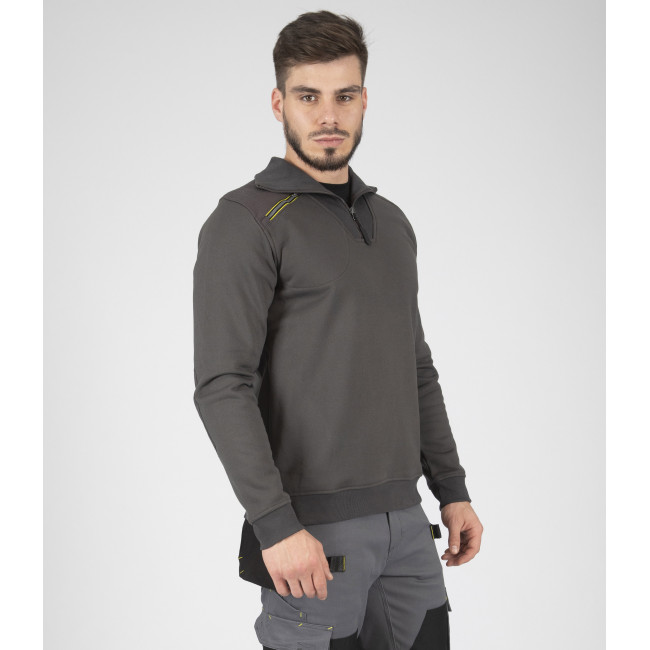 PULL MAILLE STYLE SWEAT LARGO GRIS - North Ways