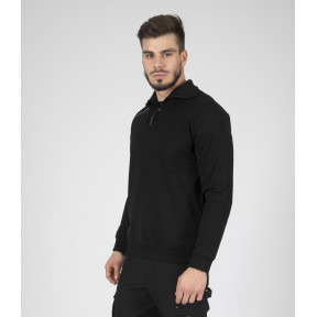 STRICKPULLOVER IM SWEATSHIRT-STIL LARGO SCHWARZ - Nine Worths by North Ways
