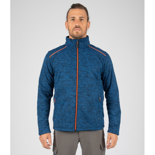 VEST MET RITS LENNY MARINEBLAUW EN FLUORORANJE - Nine Worths by North Ways