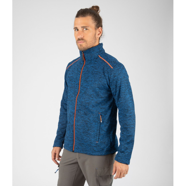 GILET ZIPPE LENNY MARINE ET ORANGE FLUO - North Ways