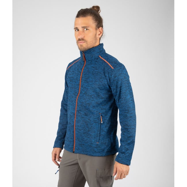 GILET ZIPPE LENNY MARINE ET ORANGE FLUO - Nine Worths by North Ways