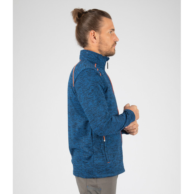 GILET ZIPPE LENNY MARINE ET ORANGE FLUO - North Ways