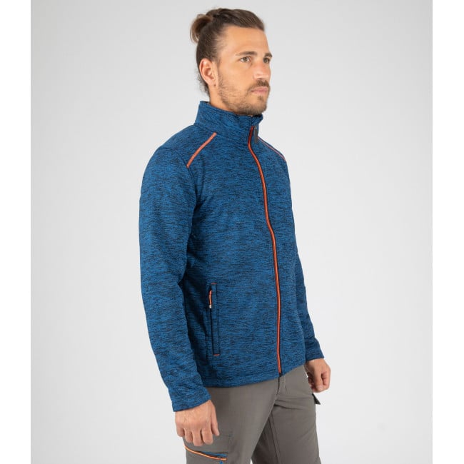 GILET ZIPPE LENNY MARINE ET ORANGE FLUO - Nine Worths by North Ways