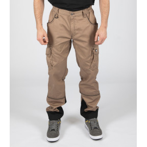 PANTALON DE TRAVAIL ANTRAS BEIGE ET NOIR - Nine Worths by North Ways