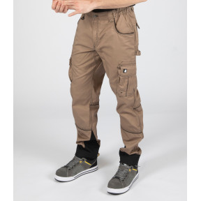 PANTALON DE TRAVAIL ANTRAS BEIGE ET NOIR - Nine Worths by North Ways