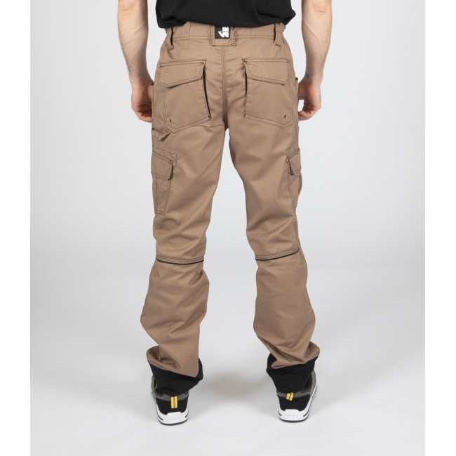 PANTALON DE TRAVAIL ANTRAS BEIGE ET NOIR - Nine Worths by North Ways