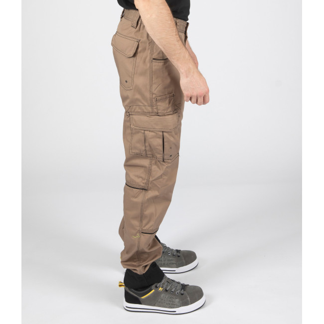 PANTALON DE TRAVAIL ANTRAS BEIGE ET NOIR - Nine Worths by North Ways