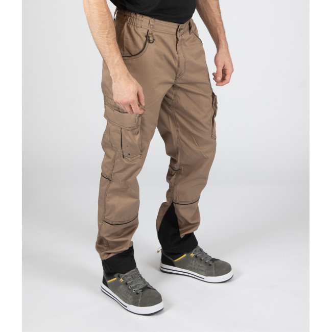 PANTALON DE TRAVAIL ANTRAS BEIGE ET NOIR - Nine Worths by North Ways